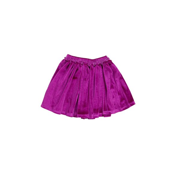 Pink Chicken Gianna Skirt in Berry Velour - Picture 2 of 3